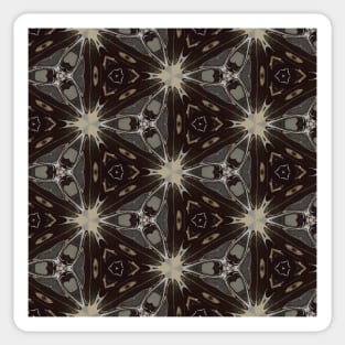 Black and White Bursts in Triangles - WelshDesignsTP002 Sticker